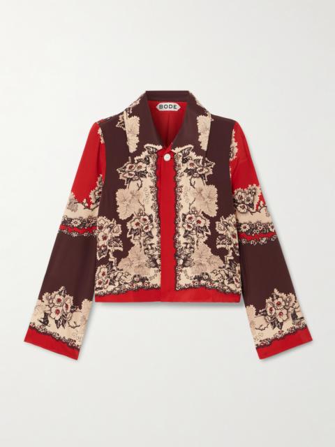 Storybook Printed Silk Jacket