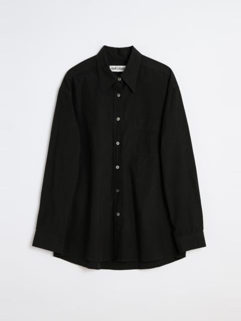 Precious Shirt Black Casual Liquid Poplin