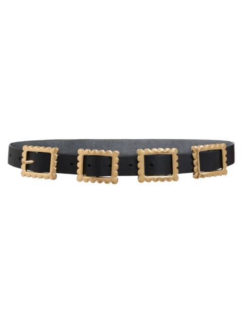 Gold Buckle Thin Belt