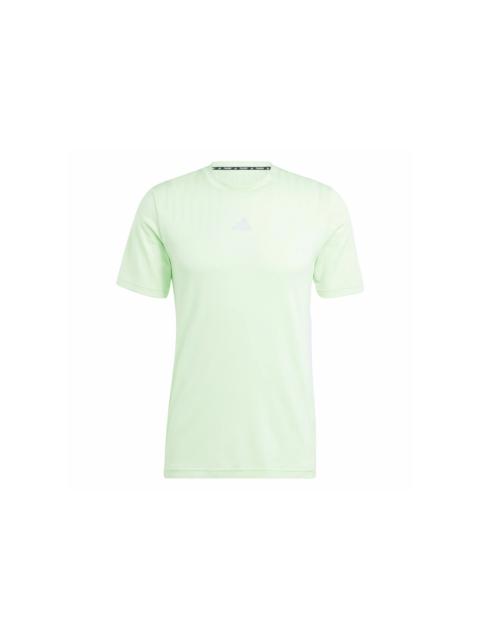 adidas HIIT Airchill Workout Tee Semi Green Spark