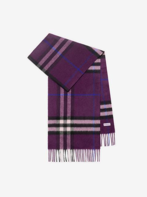 Check Cashmere Scarf