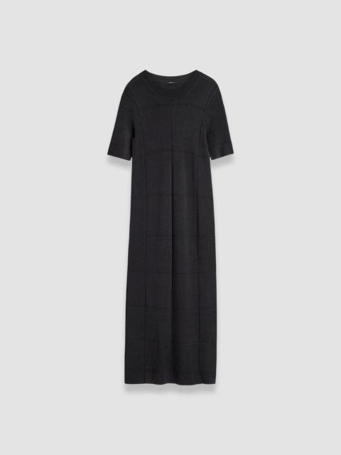 Grid Viscose Knitted Dress