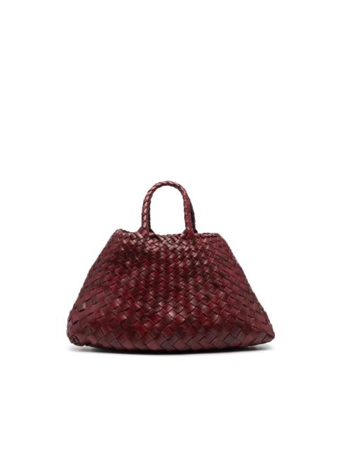 woven leather shoulder bag