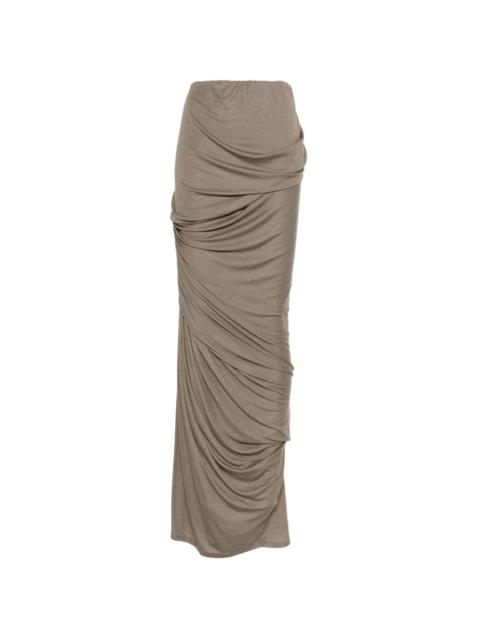 Dia draped-design maxi skirt