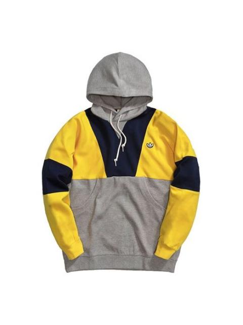 adidas originals MENS Samstag Panel Hoody Grey/Yellow FM2209