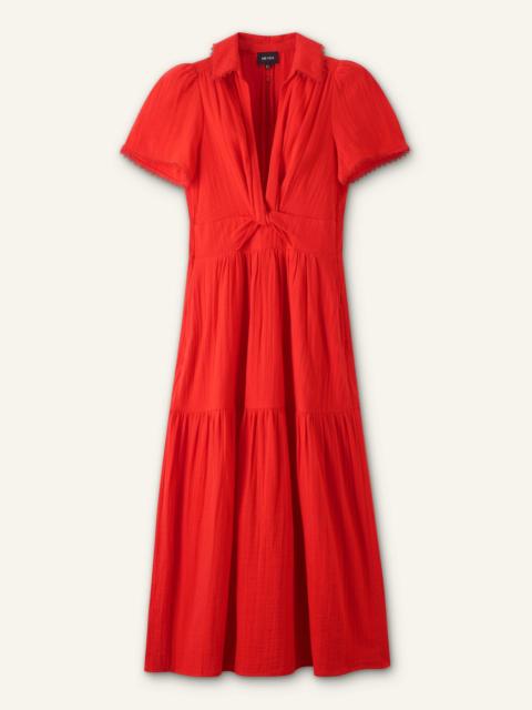 Twist Front Maxi Dress