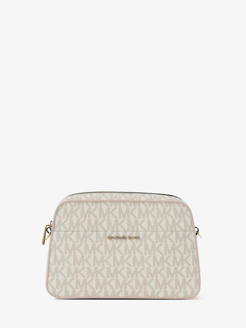 Jet Set Small Signature Logo Camera Crossbody Bag