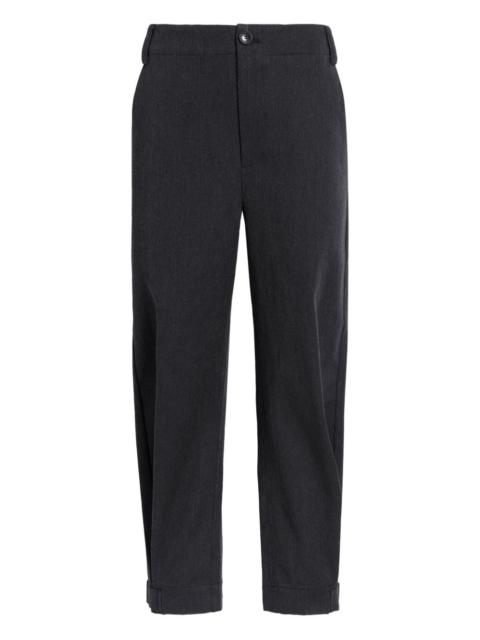 Kay button-fastening cuffed trousers
