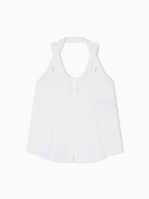 MICRO LEOPARD JACQUARD TOP