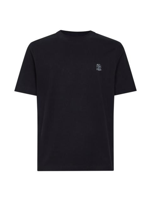 Black Solomeo crest T-shirt