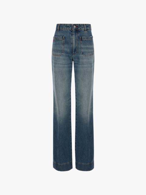 New Alina Jean In Worn Blue Wash