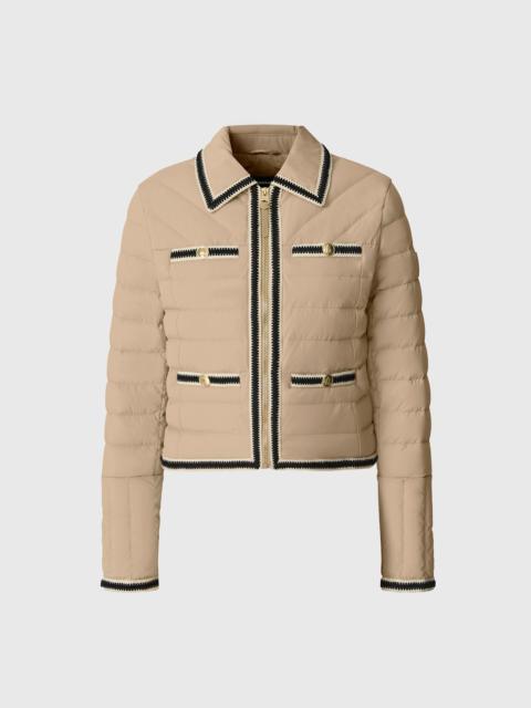 PETUNIA Crocheted Trim Down Jacket