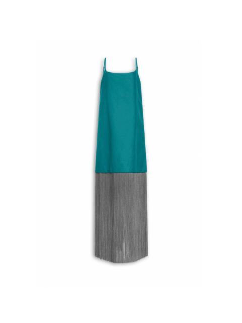 FRINGED SLIP DRESS