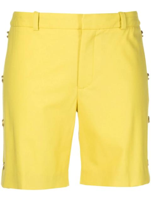 side-button tailored shorts