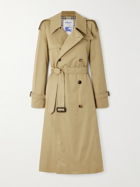 Castleford Double-breasted Cotton-gabardine Trench Coat
