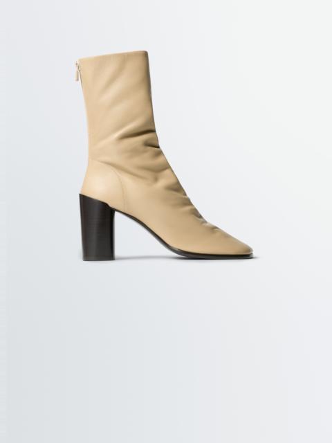 GLOVE ANKLE BOOTS WITH 80MM HEEL