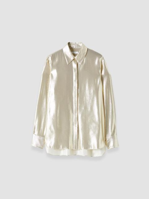 Capri Lamé Silk Blouse