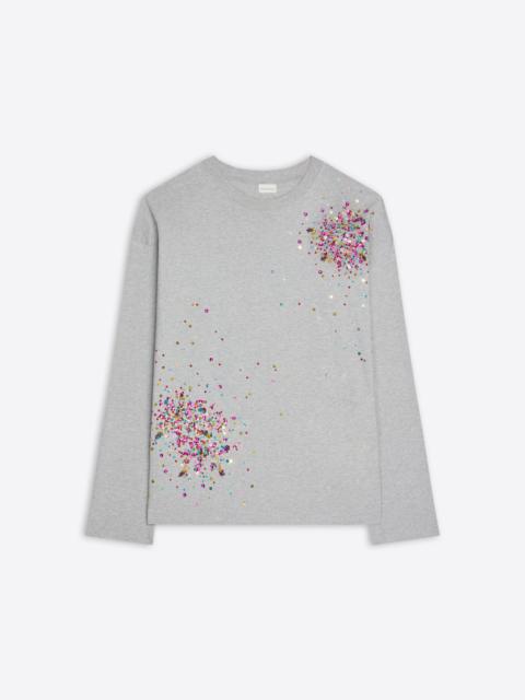EMBELLISHED LONG SLEEVE TEE