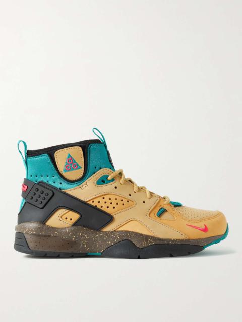 ACG Air Mowabb Suede, Neoprene and Rubber High-Top Sneakers