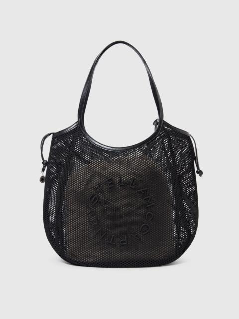 Logo Mesh Hobo Bag