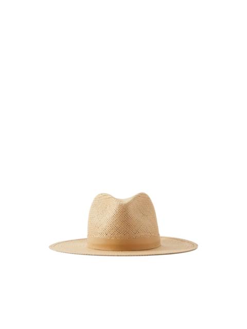 woven fedora hat