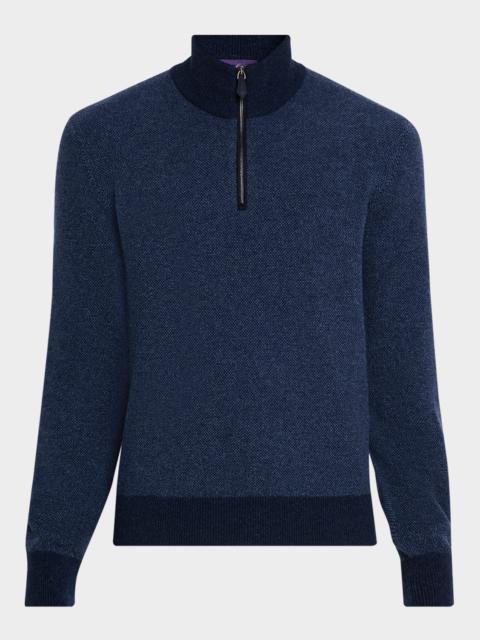 Men's Cashmere Half-Zip Sweater