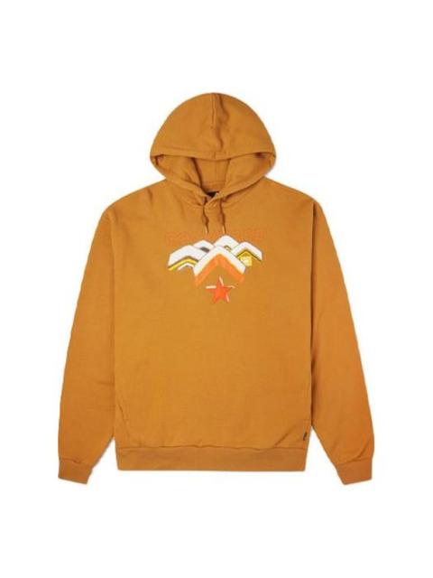 Men's Converse Mountains Pattern Printing Fleece Lined Brown 10023523-A03