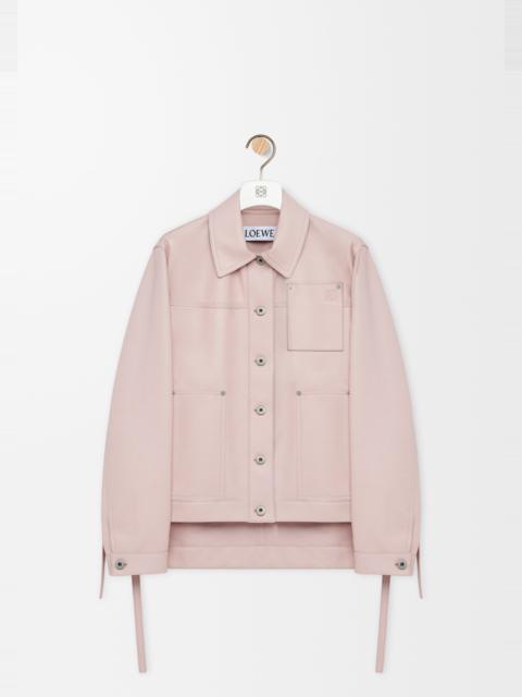 Workwear jacket in nappa lambskin