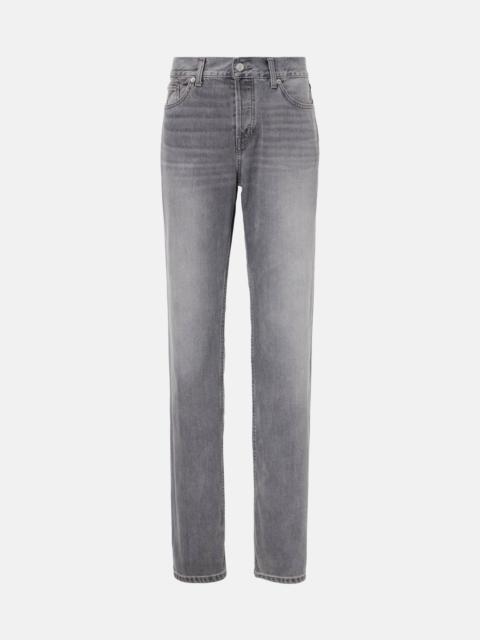 High-rise straight jeans