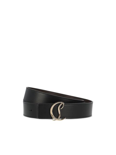 'l' buckle leather belt