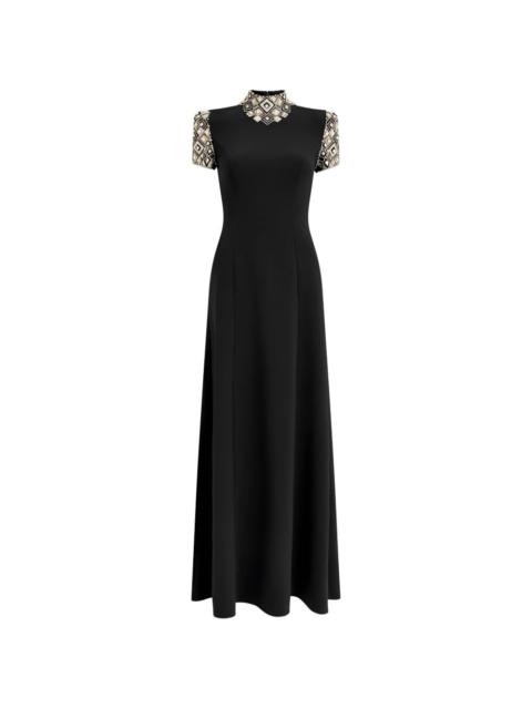 Pricile embellished collar dress