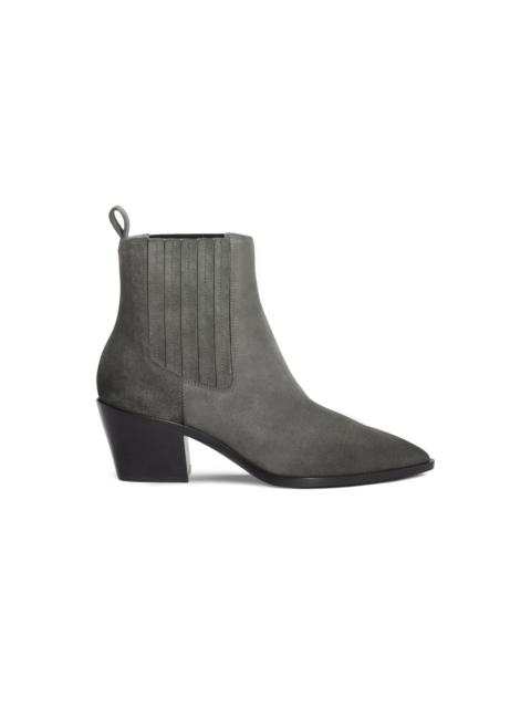 Women's grey suede texan ankle boot