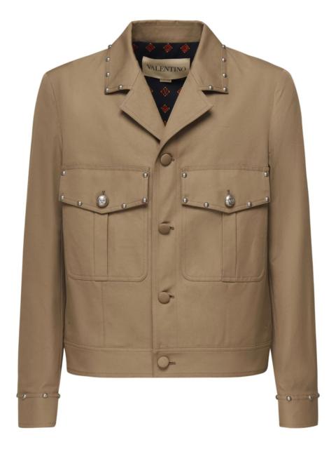 studded cotton jacket