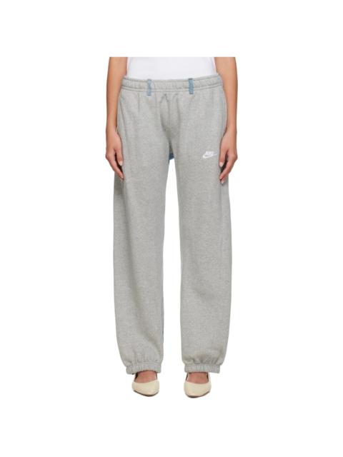 Gray & Blue Overjogging Jeans