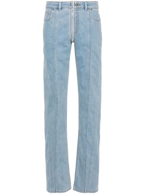 straight-leg jeans