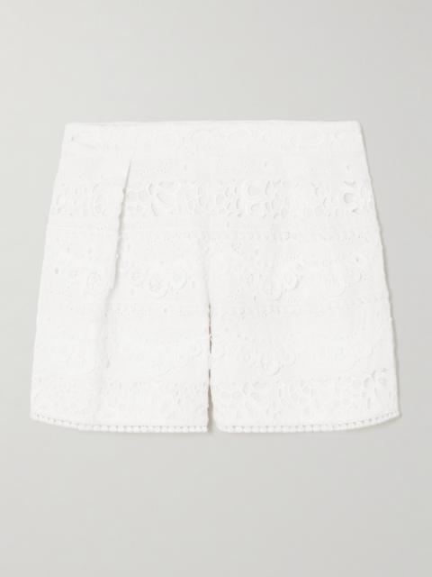 Broderie Anglaise Cotton Shorts