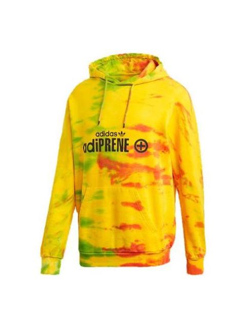 adidas originals logo Printing Tie Dye Yellow GD6002