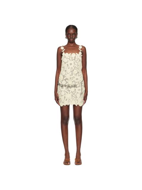 Off-White Floral Minidress