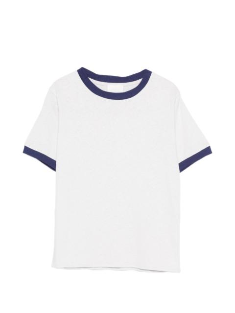 contrasting-trim T-shirt