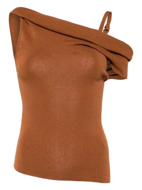 off-shoulder knitted top