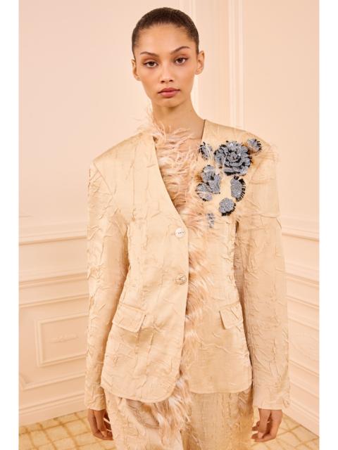 Otto Satin Jacket with Embroidery