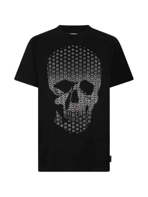 rhinestone-skull T-shirt