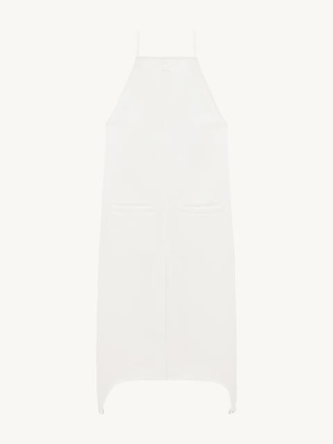 TWILL BACKLESS SUSPENDERS DRESS