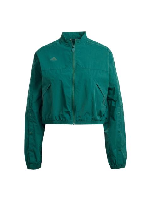 (WMNS) adidas Tiro Snap-Button Jacket Asia Sizing 'Green' IM5013