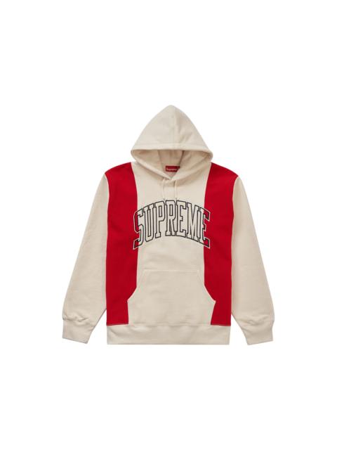 Supreme Paneled Arc Hooded Sweatshirt Natural