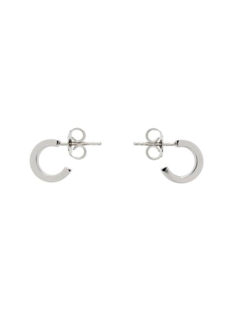 Numeric Minimal Signature Hoop Earrings