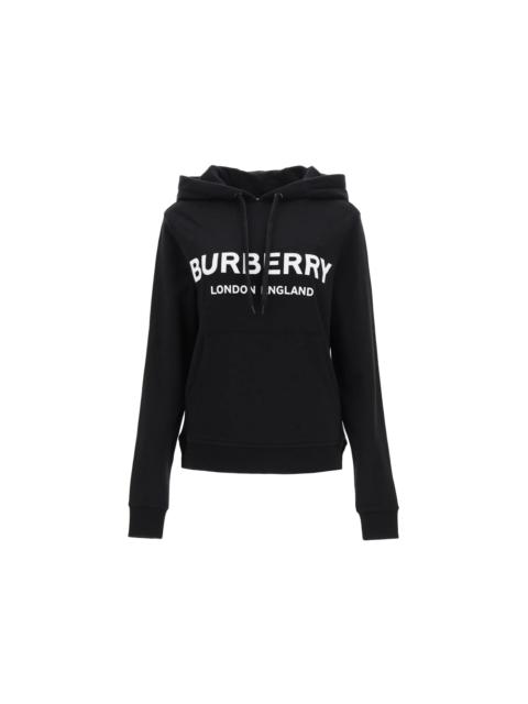 Burberry Women Poulter Logo Hoodie Black