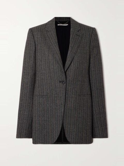 + NET SUSTAIN pinstriped wool blazer