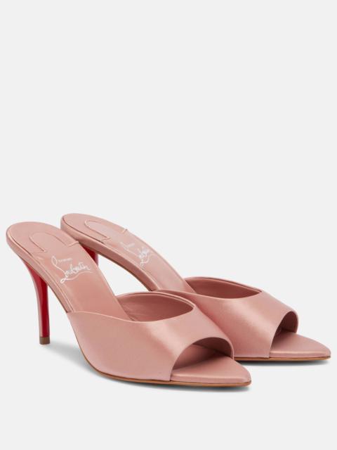 Miss Z 80 crêpe satin mules