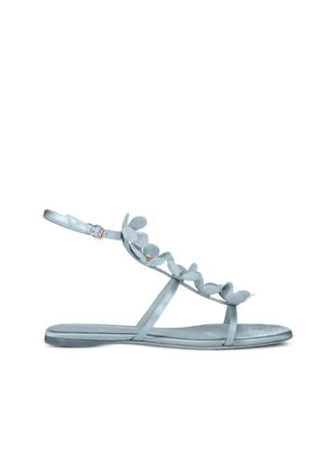 flower-embellished flat sandals